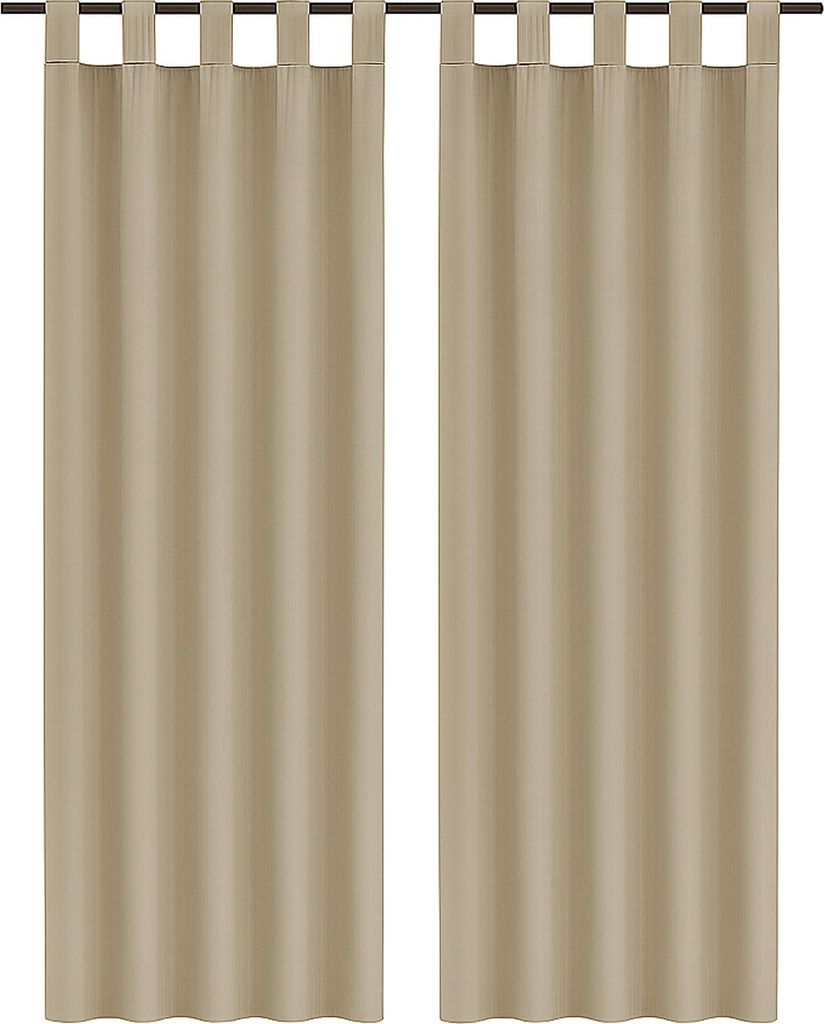 Écharpe décorative Ellen à boucles, lot de 2, gris sable, Image du produit 