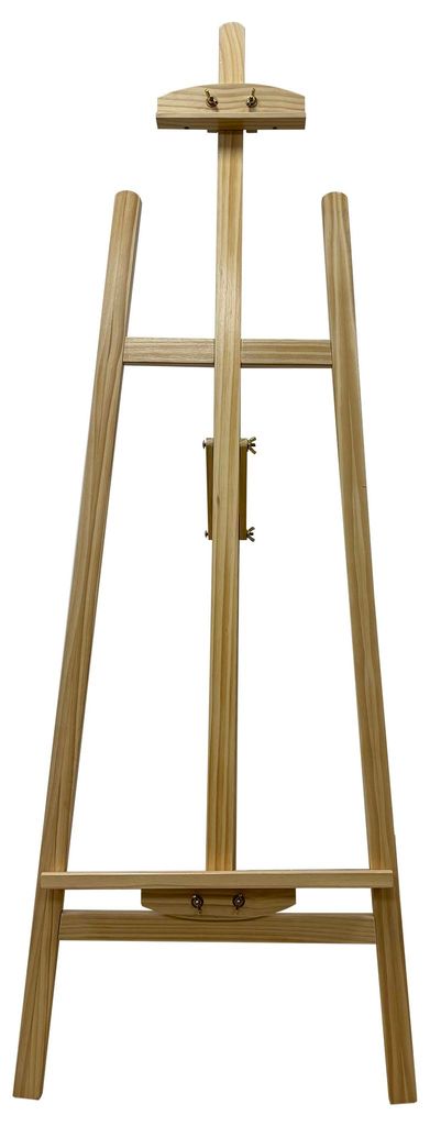 Standstaffelei aus lackiertem Kiefernholz, zusammenklappbar, 140x51x70 cm