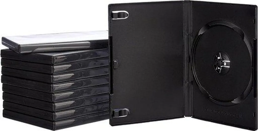 Lot de 10 Boîtiers Doubles DVD Noirs 14mm - Étuis de Rangement Qualité