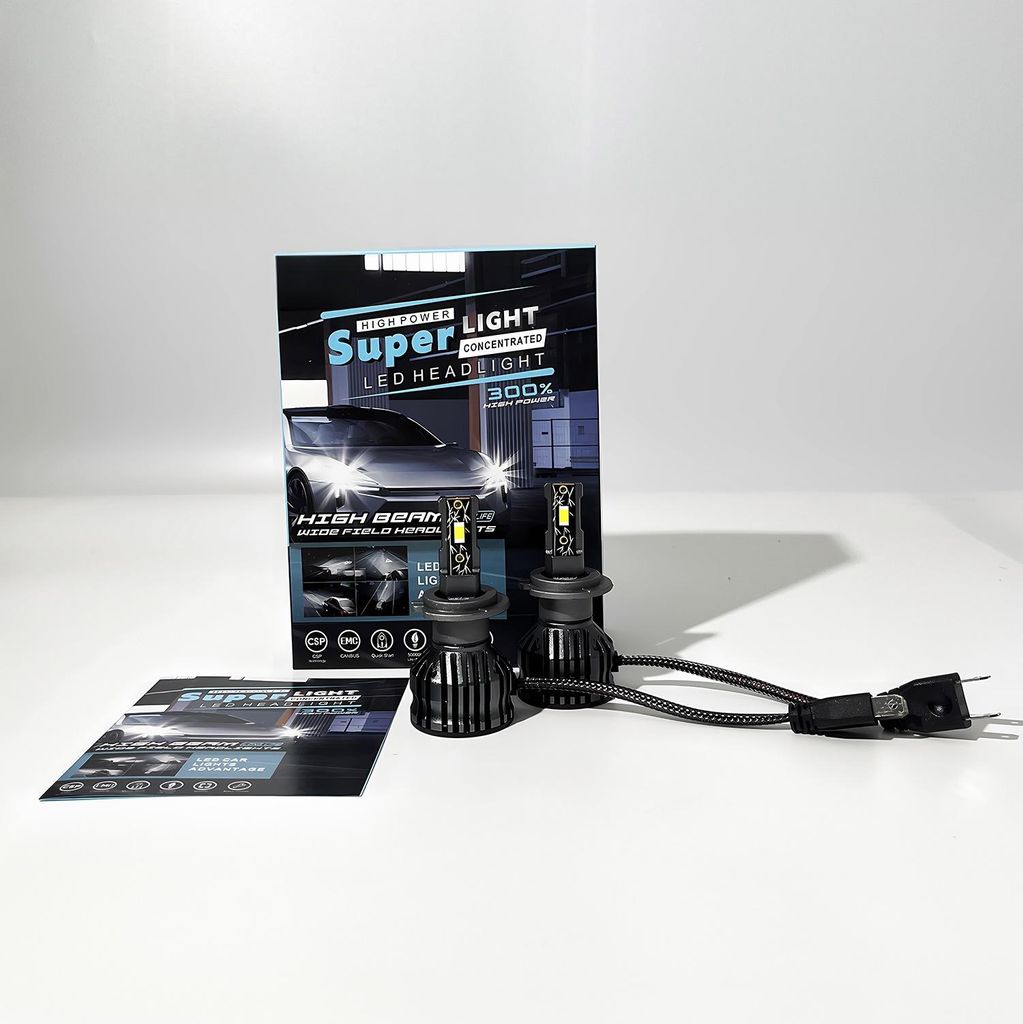 2 Stück H7 LED-Scheinwerferlampe, hohe Helligkeit, 10.000 Produktbild 