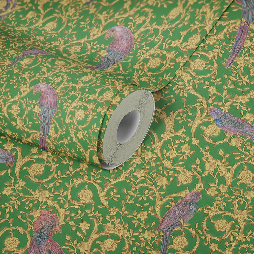A.S. Création Versace 4 370533 Vlies Metallic Grün Gelb