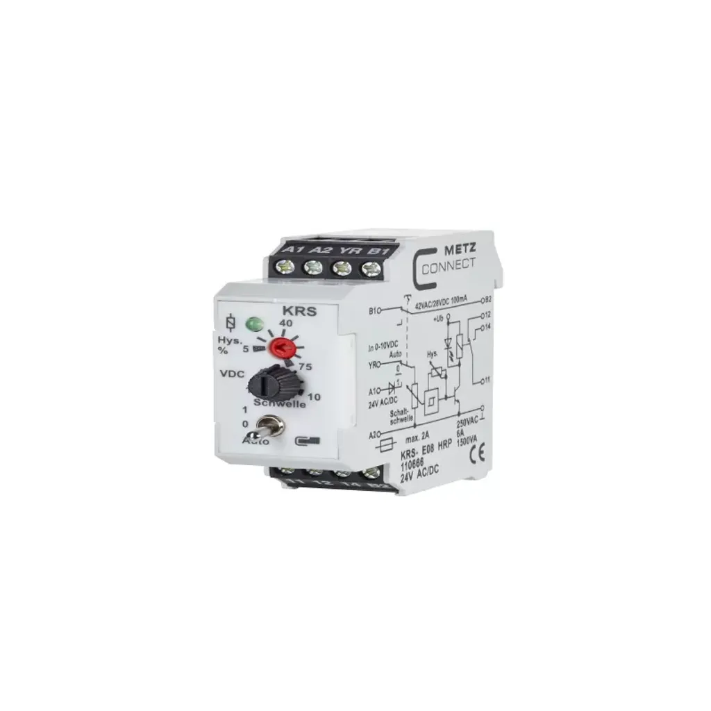 Relais 110666 METZ CONNECT compact blanc à haute capacité de coupure