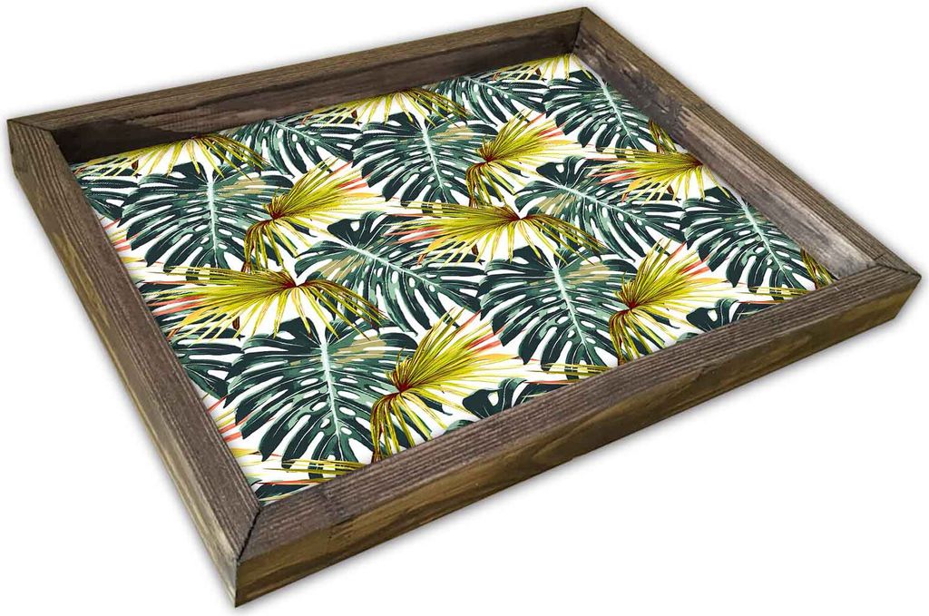 Evila Originals, AT- TRX0243, Bunt, Serviertabletts, Gemälde: 100% MDF (Dicke: 2