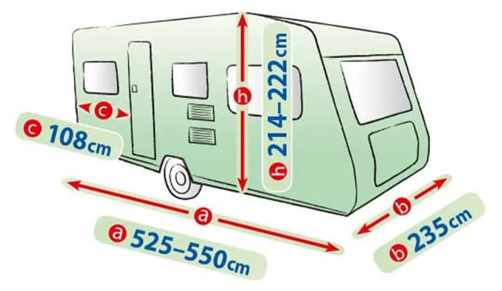 Housse Caravane Mobile Garage 550ER Haute Qualité pour Cône de Signalisation
