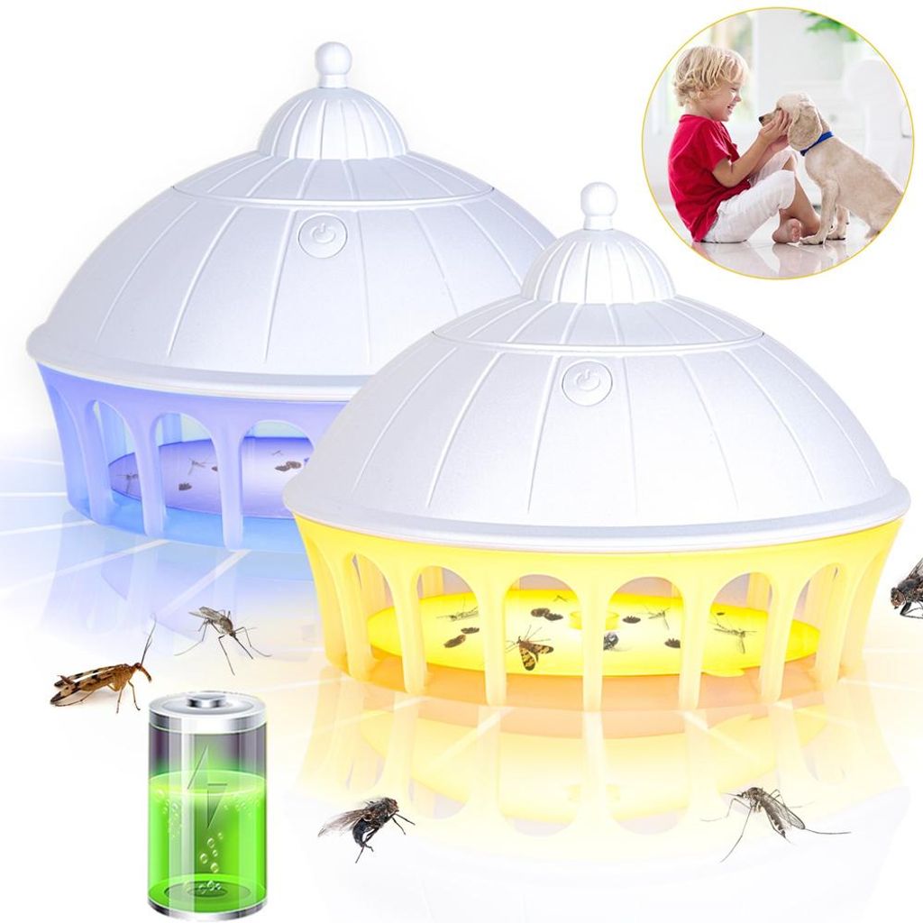 Flohfalle Elektrisch 6 Lichtmodi Insektenfalle Hängend für Produktbild 