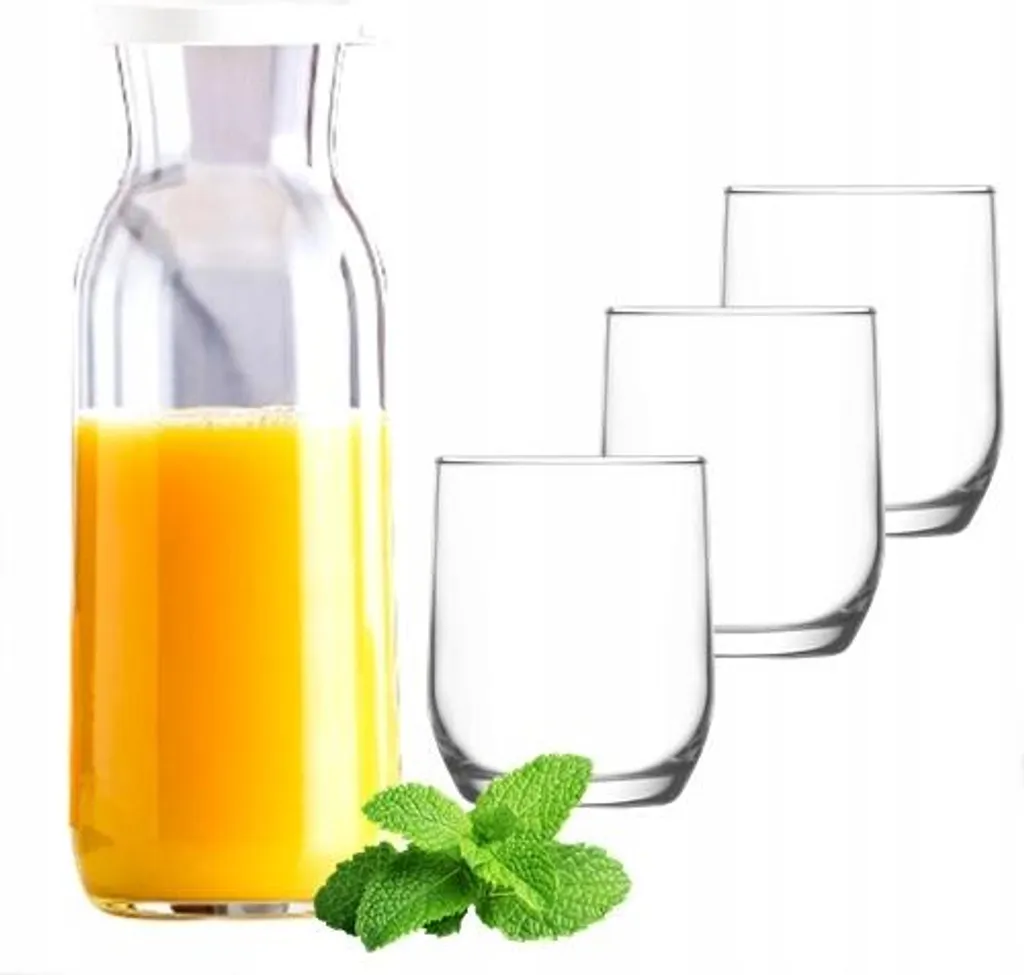 Set Con 6 Bicchieri Da 315 Ml + Macchina Per Il Ghiaccio Da 1200 Ml Per Acqua, Acqua Calda, Acqua Calda, Acqua Calda