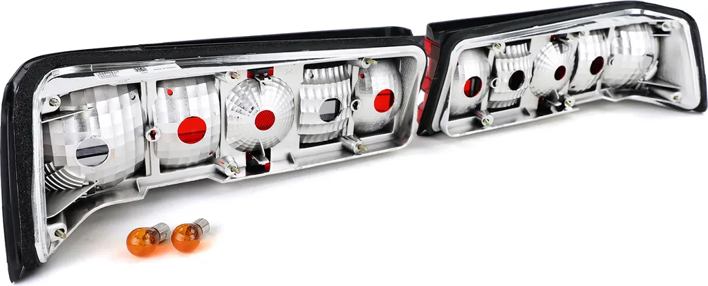 Fanali posteriori Rosso Nero per Mercedes 190 W201 dal 1982-1993 - 3