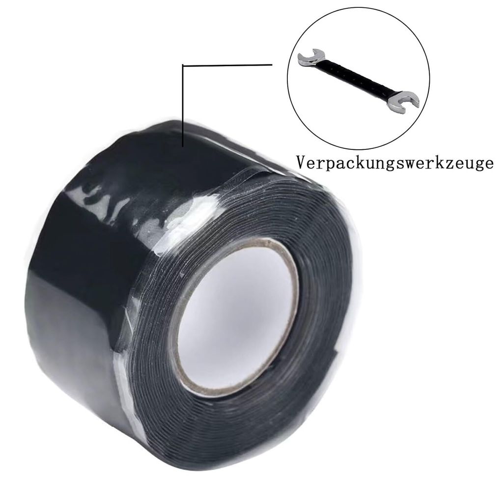 2 Rollen Selbstverschweißendes Silikonband - 2,5cm X 3m Wasserdichtes Reparaturband