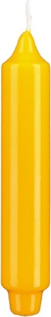 Lackkerzen Stabkerzen mit Zapfenfuß Goldgelb 250 x Ø 30 mm, 12 Stück