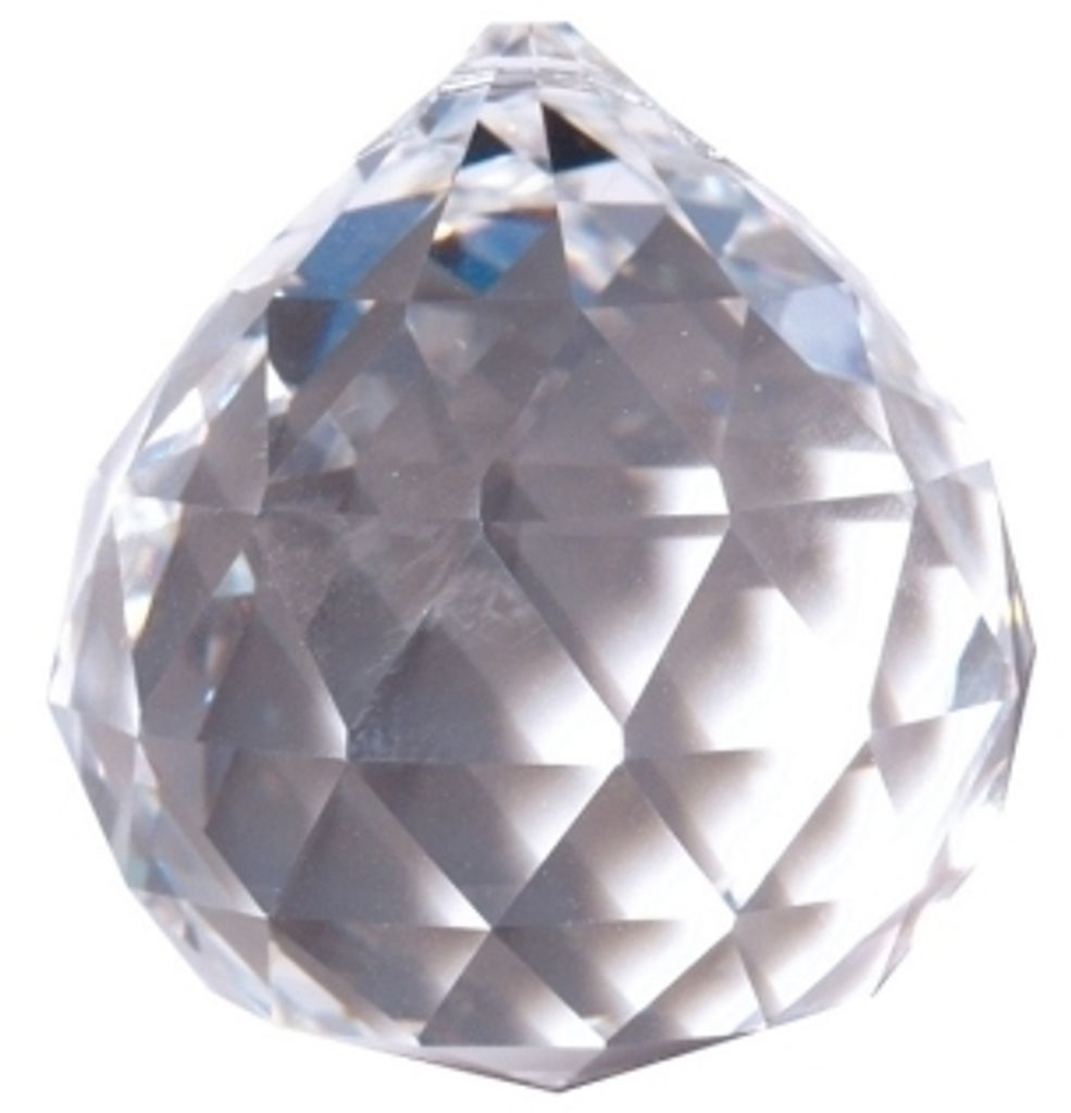Kristall Kugel 20mm, Glas, Bleikristall > 30% PbO