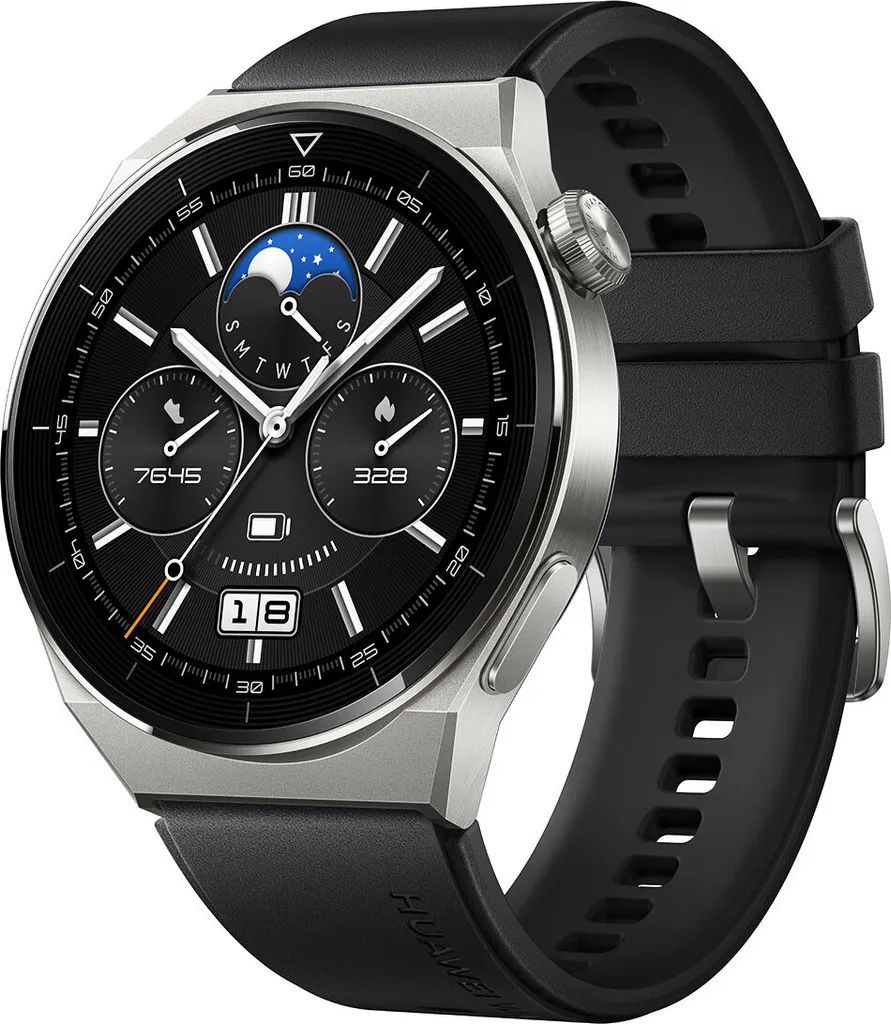 Montre GPS HUAWEI Homme Noire - Idéale pour Running, Fitness et Outdoor