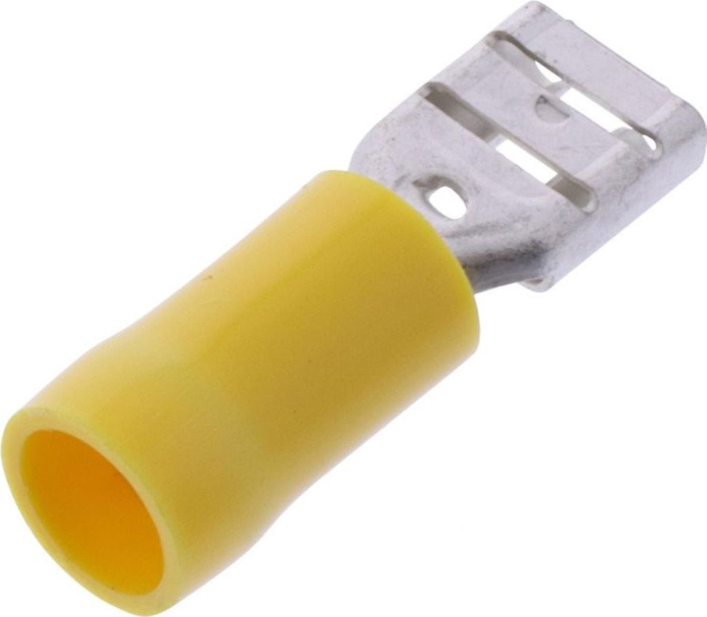 Flachsteckhülse JMP 4,0-6,0 6,3mm 100 Stück