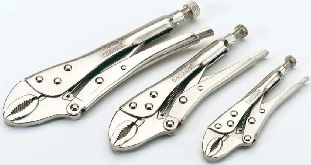 Draper Jeu de pinces de préhension - Kit 3 pièces haute précision 140 mm