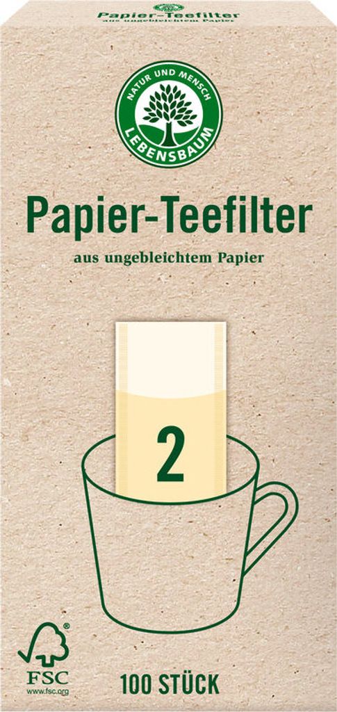 Lebensbaum Teefilter Gr. 2 - 100