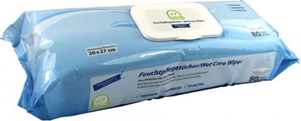 Medi-Inn® Feuchtpflegetücher 20 cm x 27 cm weiss Produktbild