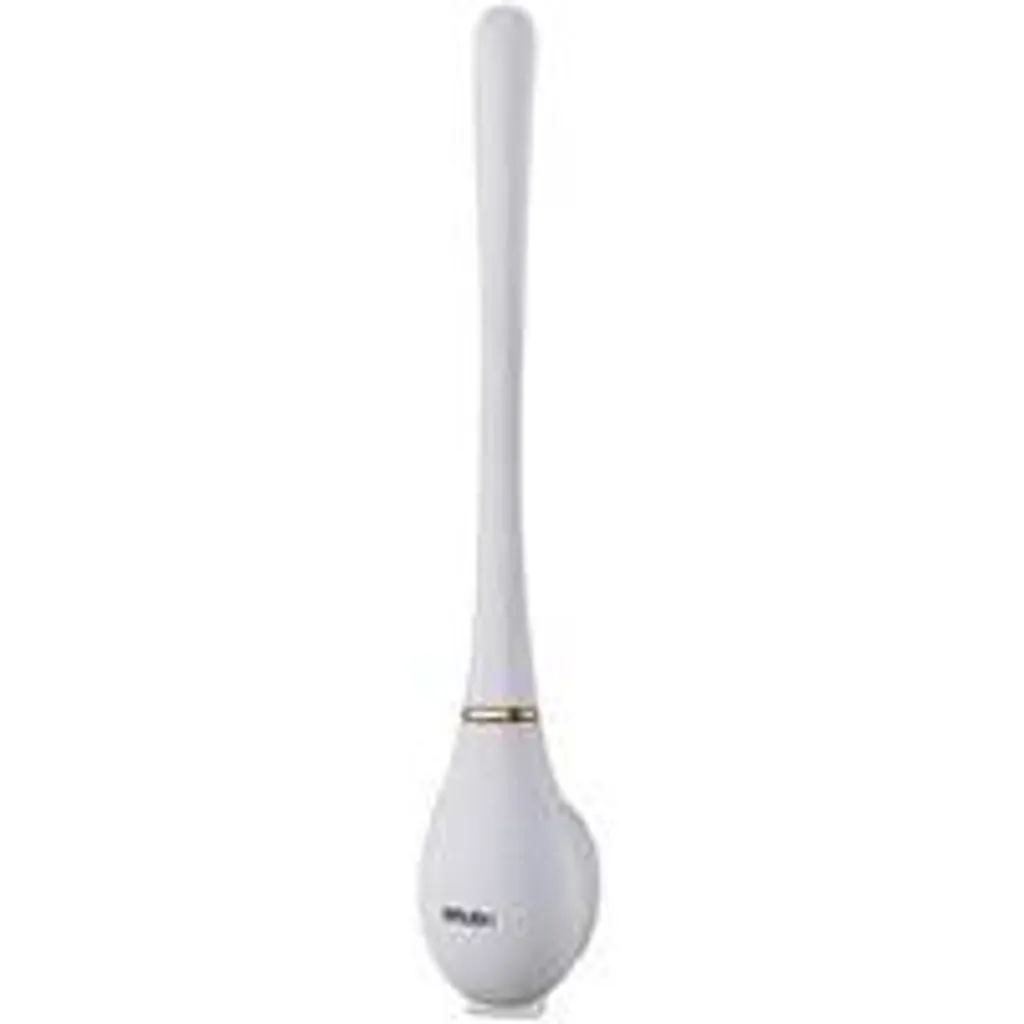 Balai brosse WC blanc avec support aéré - Accessoire sanitaire design