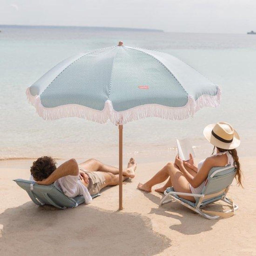Strandsonnenschirm mit UPF 50+ - 210 x 180 cm Produktbild 