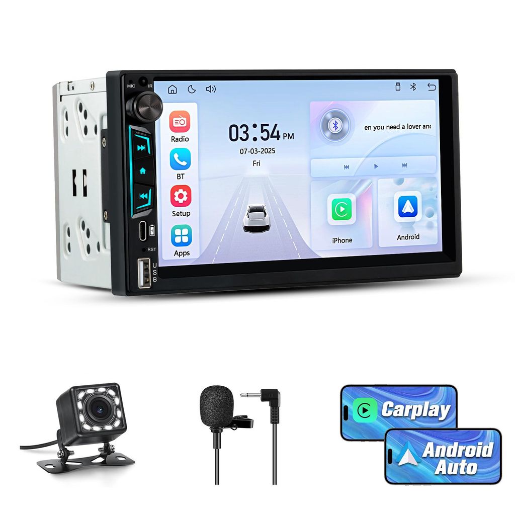 JUNSUN Autoradio Android da 7 pollici 2DIN universale Immagine del prodotto 