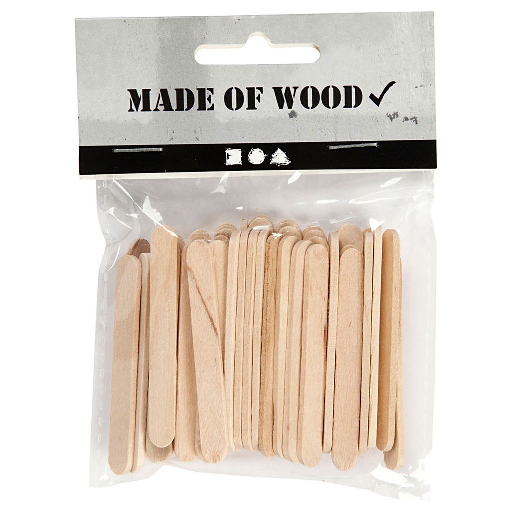 bastoncini di legno 5,5 cm 50 pezzi Immagine del prodotto 
