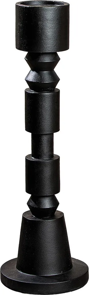 Portacandela Gilde Phillip Nero 92cm | Statua Candelabro Polyresin