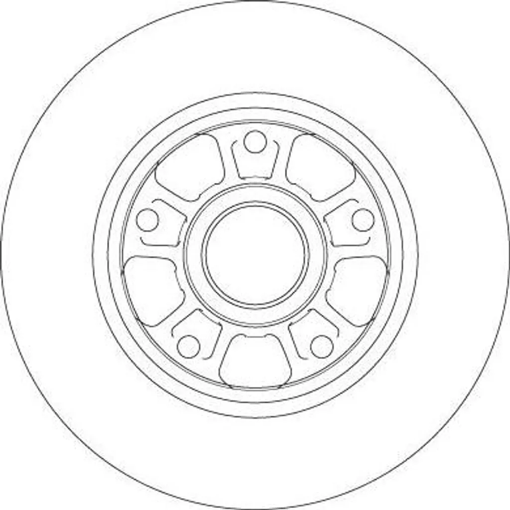 Disque de frein TRW DF6182 OE 432001539R pour Fluence et Megane
