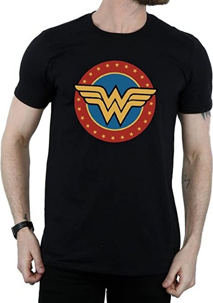Wonder Woman - T-Shirt für Herren BI974 (S) (Schwarz)