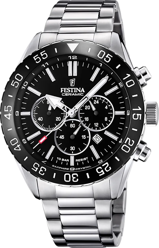 Montre homme Festina Argentée en acier inoxydable Fashion D2UF20575