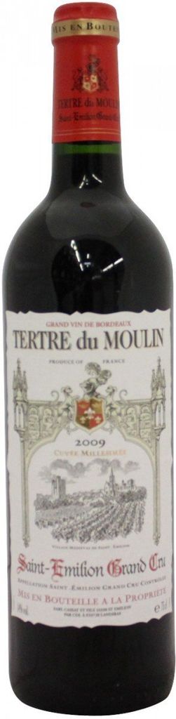 A bottle of red wine on a white background.