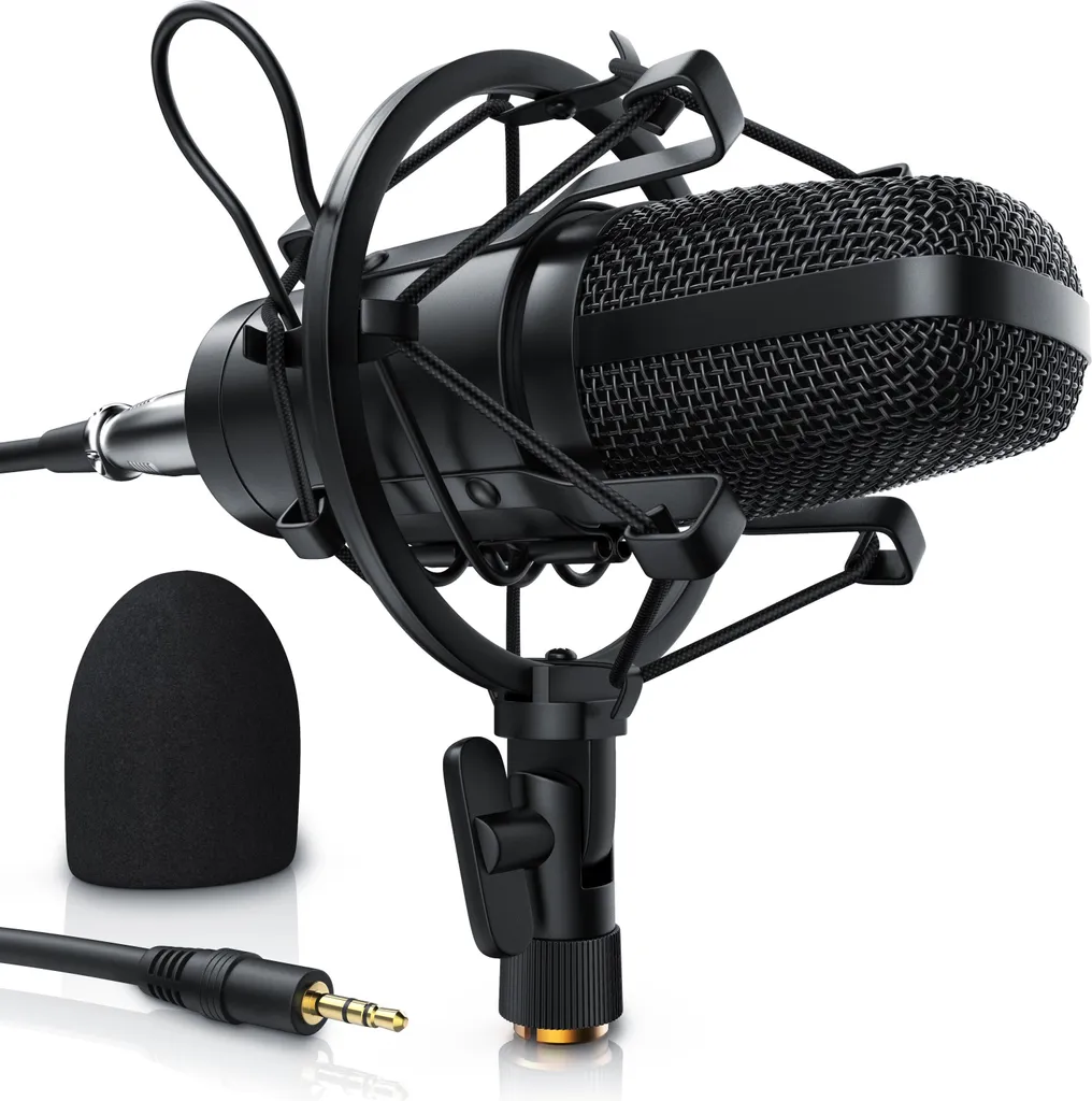 Microphone de Streaming LIAM&DAAN avec Protection Pop et Araignée
