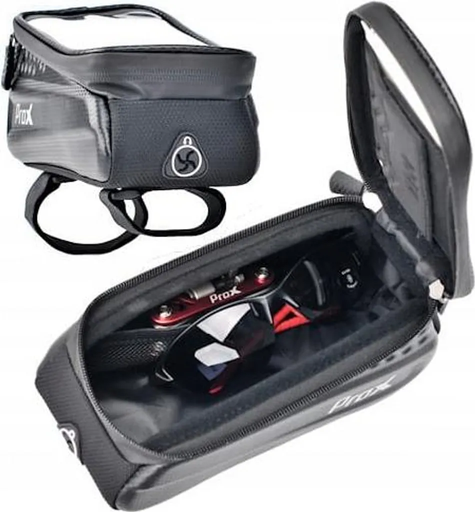 Sacoche vélo de cadre Nevada en carbone avec support pour smartphone
