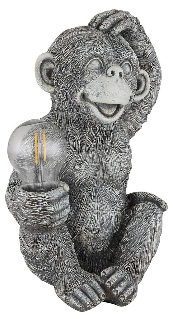 GLOBO 33887 Solarleuchte Kunststoff grau matt, LED Produktbild 
