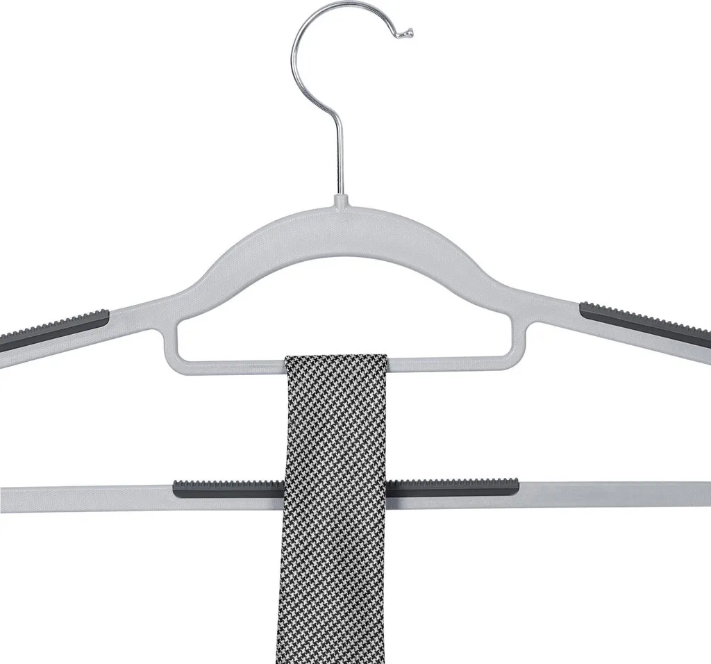 Grucce Velluto Grigio Antiscivolo 50 Pezzi | Soluzione Armadio Perfetto - 4