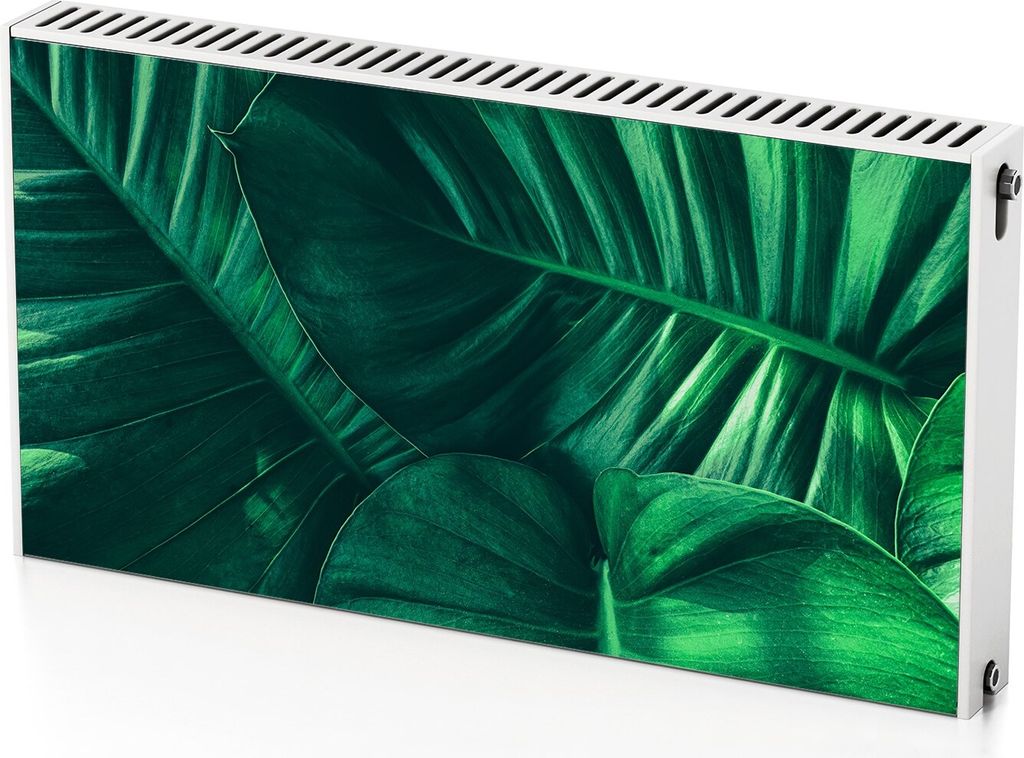 Große Pflanze – Magnetische Heizkörperabdeckung – 110x60 cm – Magnet Heizkörperabdeckung – 3D Würfel – Heizkörperverkleidung – Mag...