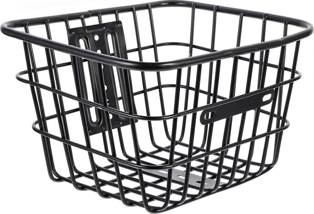 Fahrradkorb aus Stahl Tragkraft 5 kg Lenkerkorb vorderradkorb Hinterradkorb Schwarz