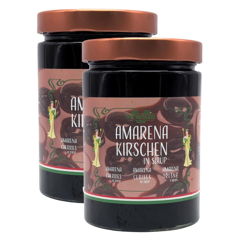 Food-United Amarena-Kirschen in Sirup 2 x Glas  Spezialität Produktbild 