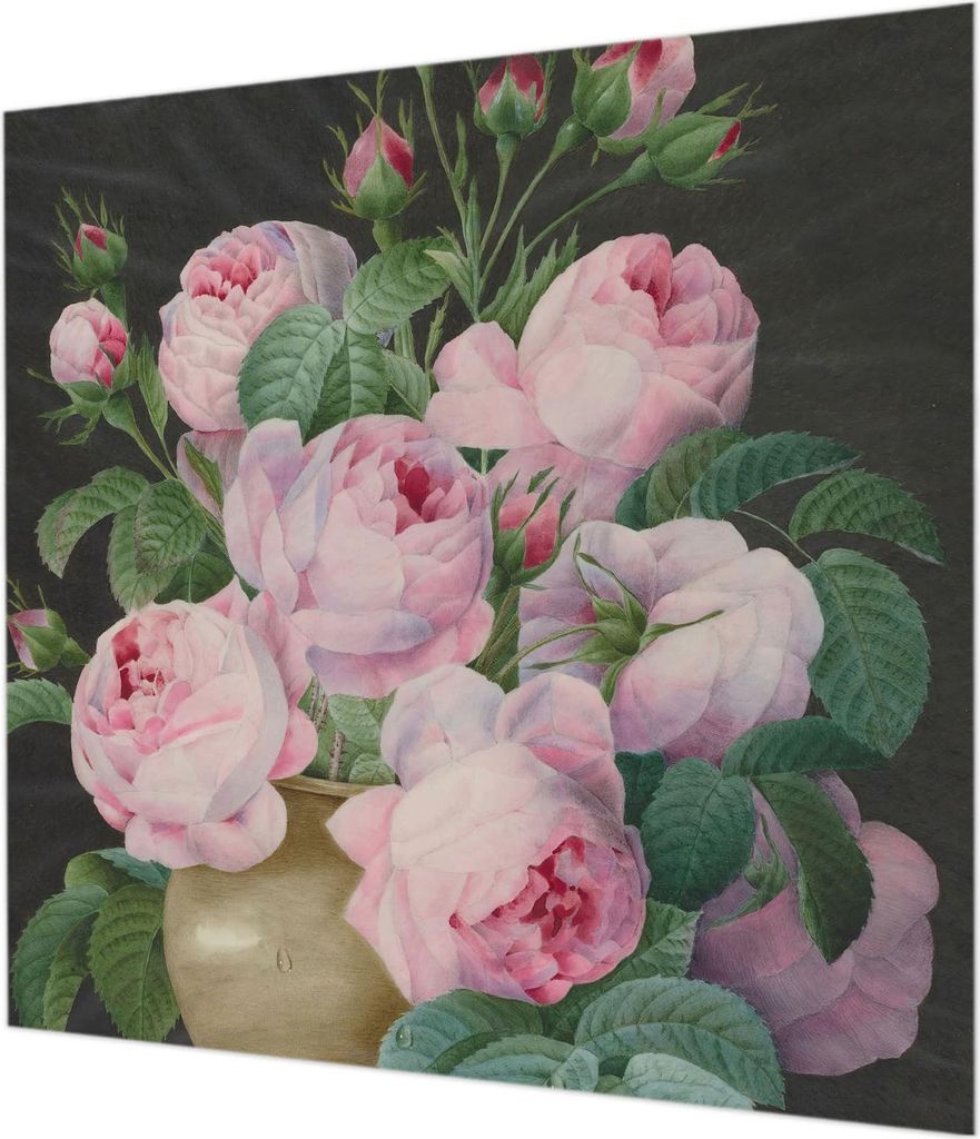 Wandtapete - Dekorative Tapete für Wohnzimmer - Tapetenfolie für Wanddekoration - 250x250 cm - Florale Eleganz