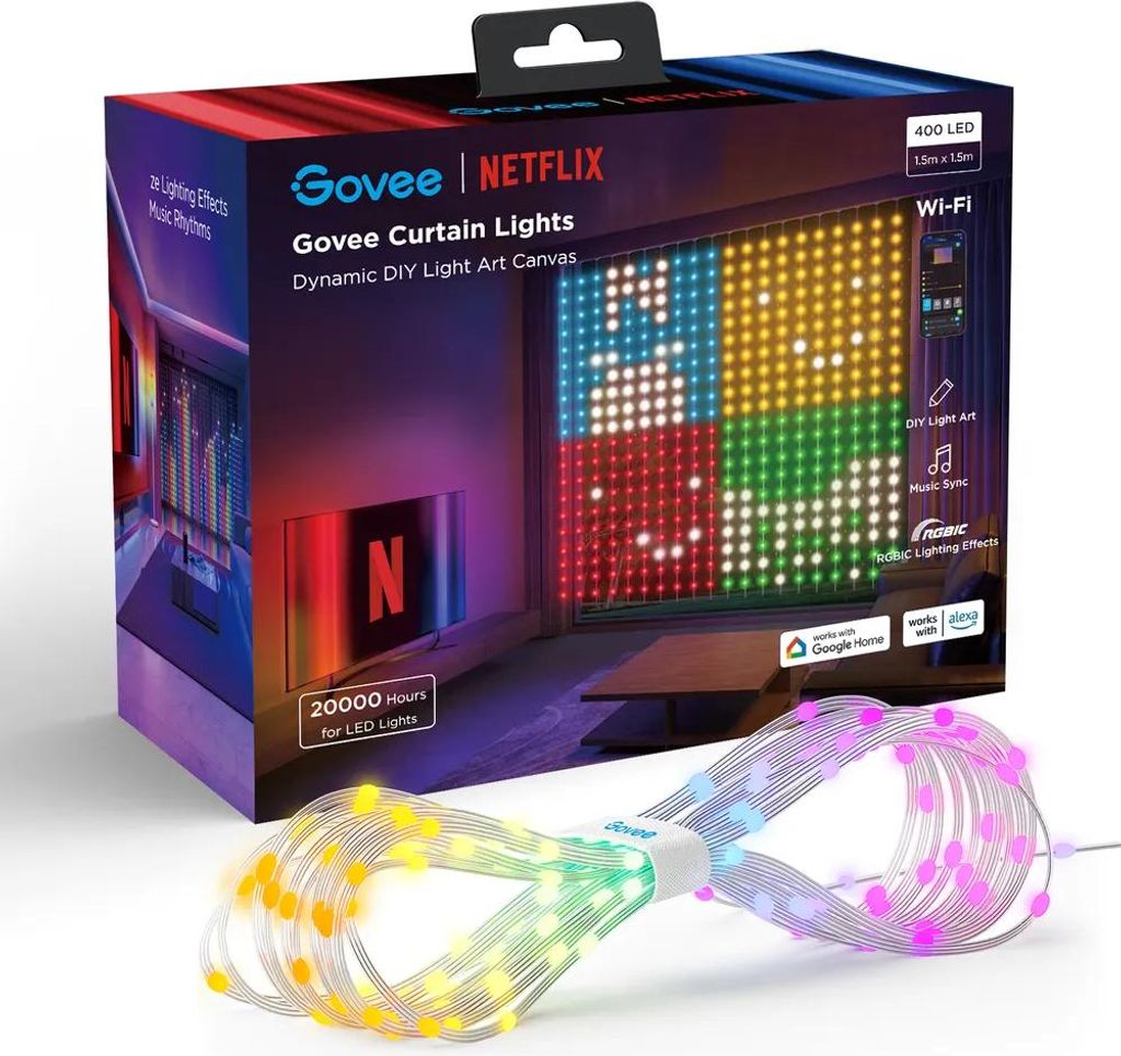 Govee Netflix WIFI & Bluetooth Curtain Lighting