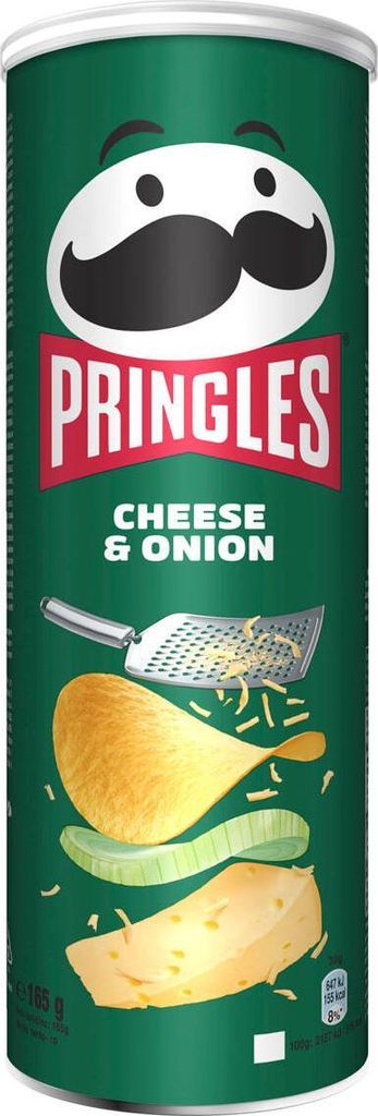 Pringles Cheese & Onion Chrupki 165 G Zdjęcie produktu 