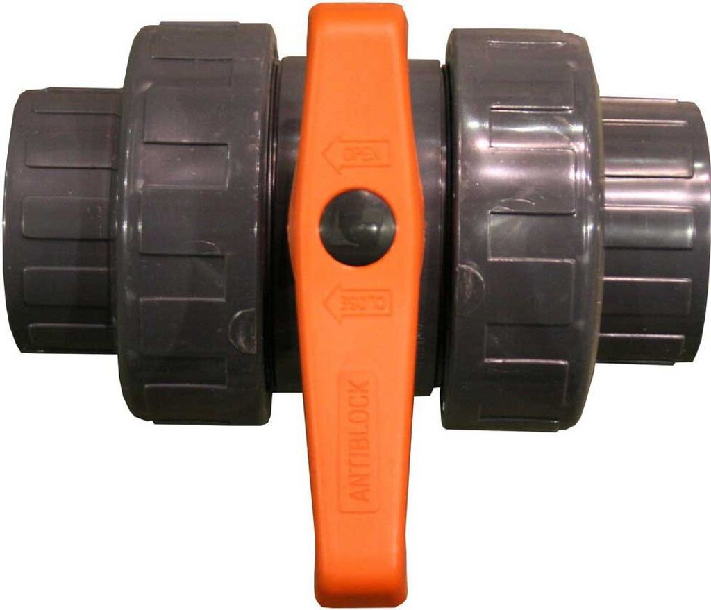 GRE PVC-2-Wege-Kugelhahn Ø 50 mm