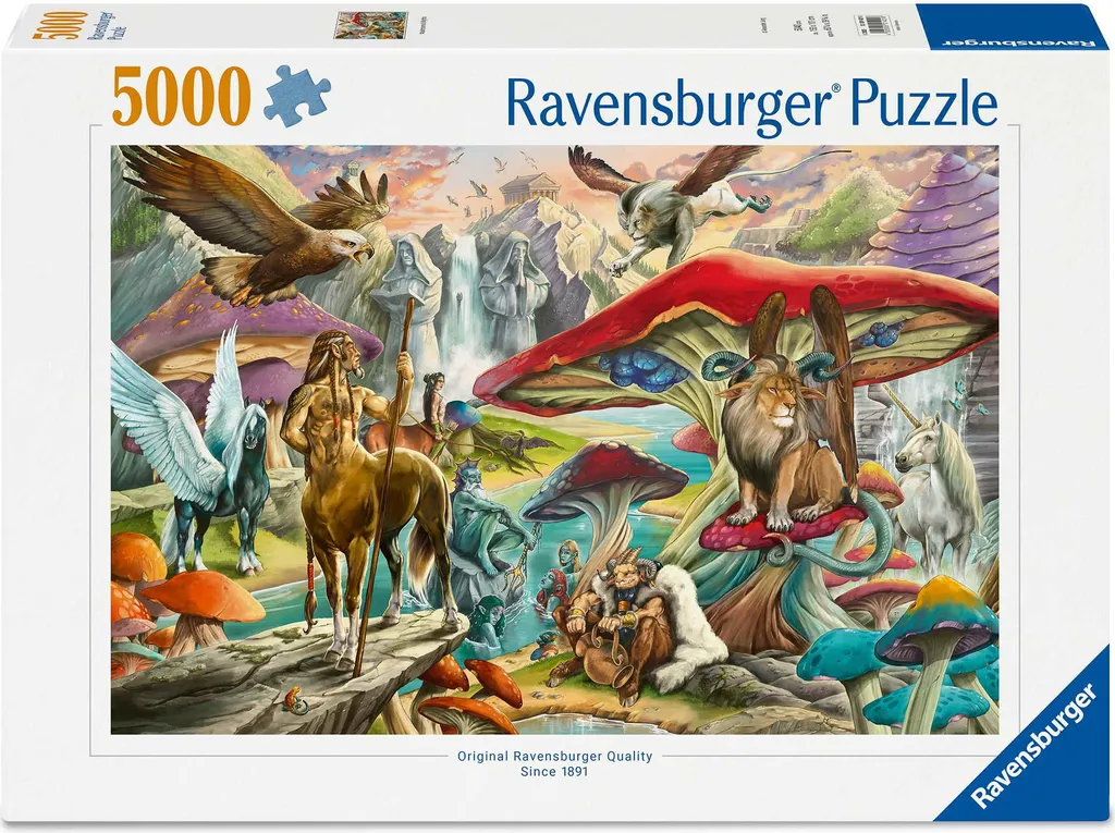 Puzzle 5000 pièces haute définition Les secrets de la forêt en carton