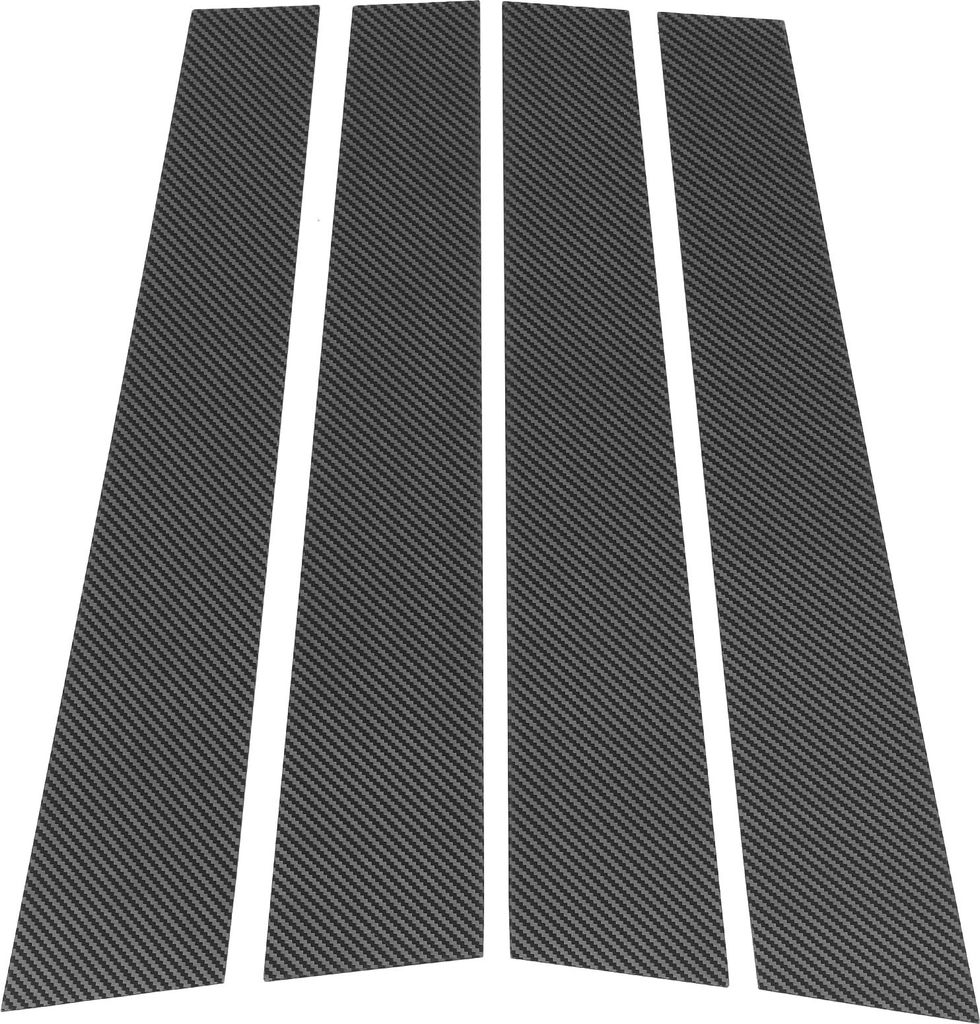 Türpfosten Fensterschutz Anti-Kratz-Aufkleber Türpfosten Außenverkleidung für Kia Soul 2011-2013 Carbonfaser-Muster Schwarz