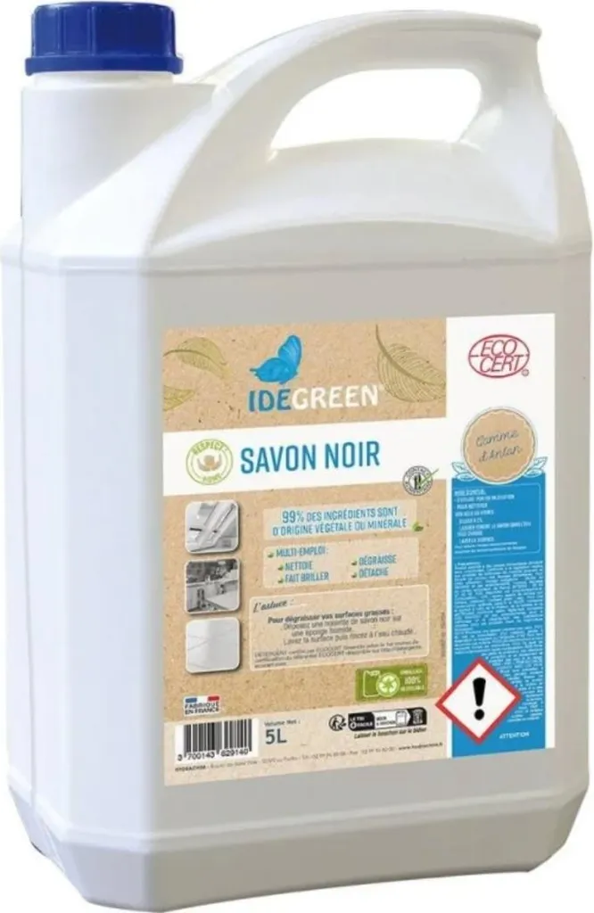 Savon noir liquide 5L Ecocert : Nettoyez toute la maison et votre jardin