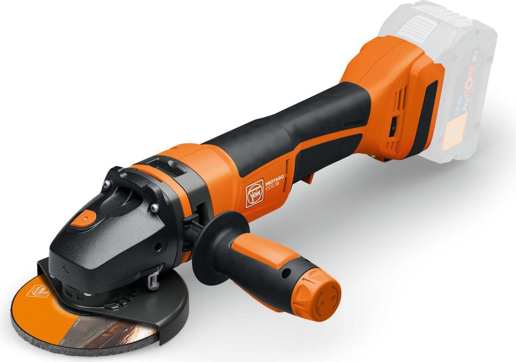 Fein Akku-Winkelschleifer PROTAGO Ø 125 mm CCG 18-125-12 PD-SEC AS | 71222061000