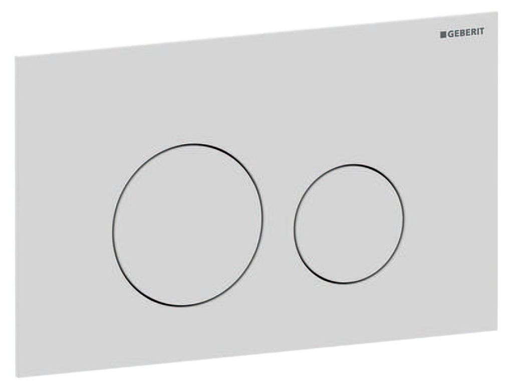 Geberit Sigma40 Betätigungsplatte rund weiß matt 2-Mengen Immagine del prodotto 