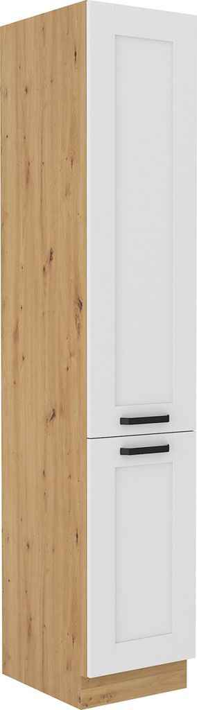 Kondela Lebensmittelschrank Lula 40 DK-210 2F – Weiß / Artisan-Eiche