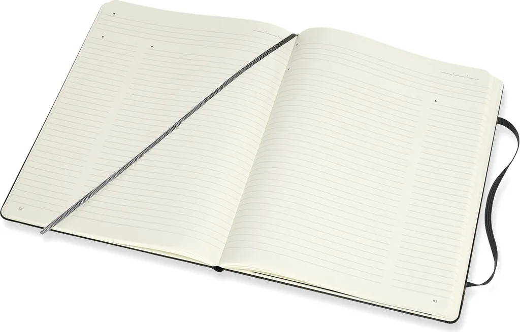 Moleskine Carnet de Notes Professionnel XL Noir à Couverture Rigide Chic