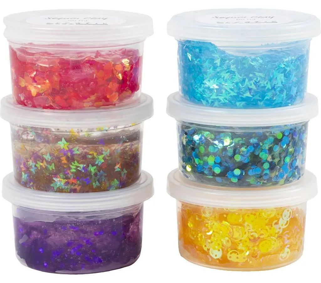 Pack de Paillettes Anti-Ternes pour Créations Durables, 6 x 60 g