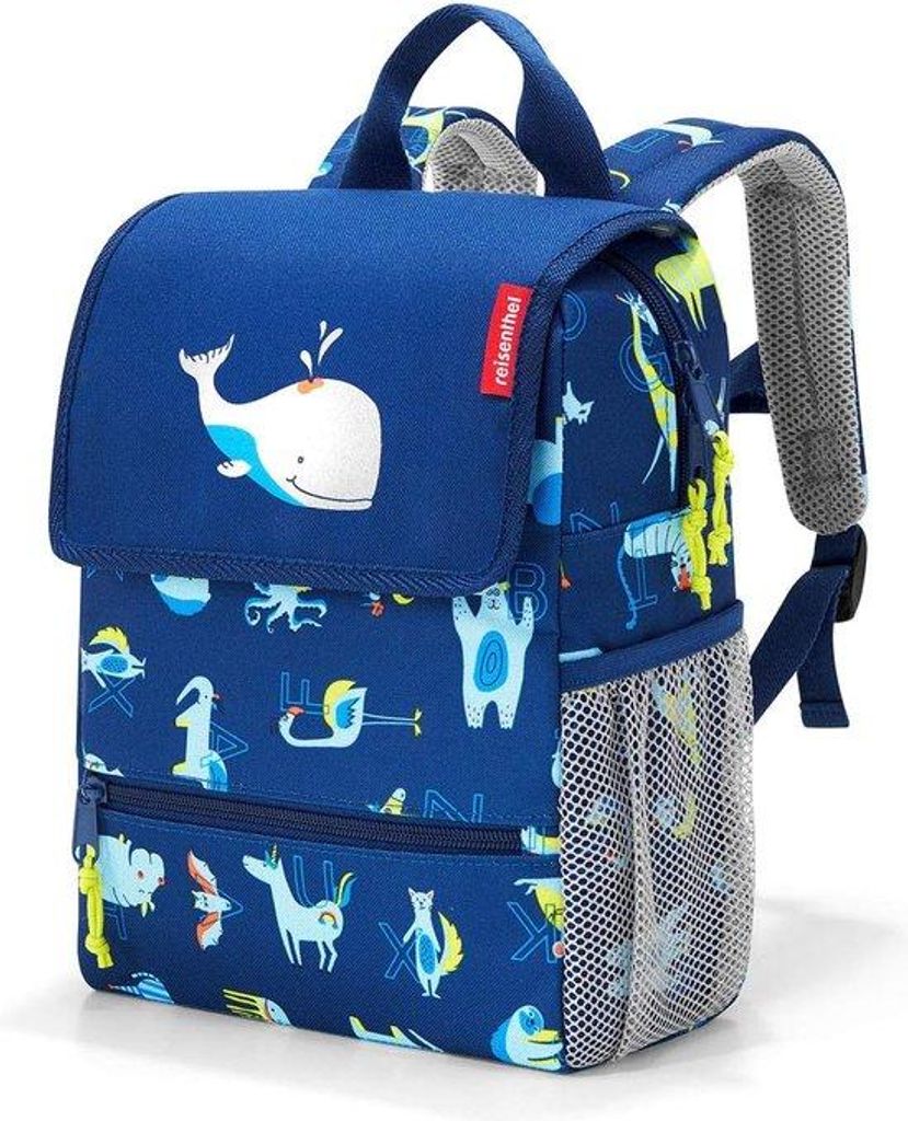 Kinder-Rucksack, 5 Liter, mit Reflektor, blauw, 21 x 28 x 12 cm