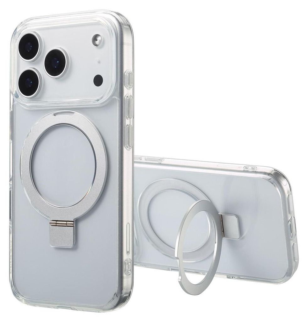 Accezz Ring Stand Backcover mit MagSafe iPhone 17 Pro Max - Transparent