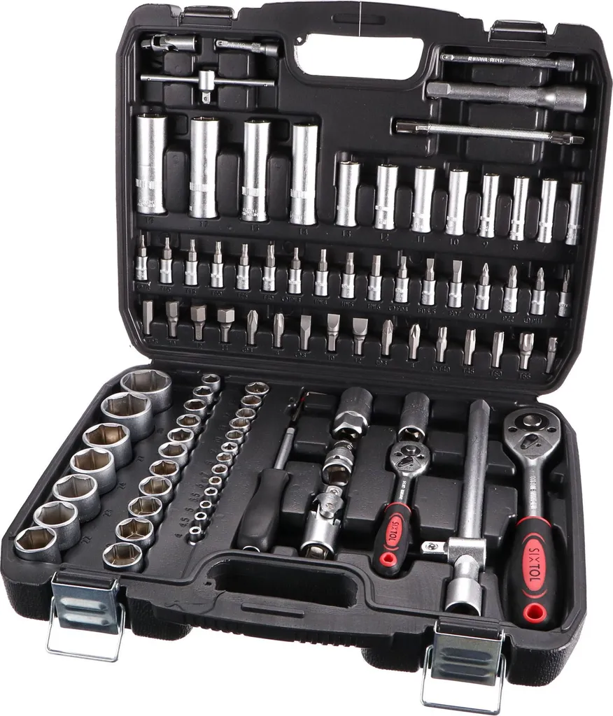 Sixtol 94 Set Attrezzi: Valigetta Portatile con Bussole e Inserti